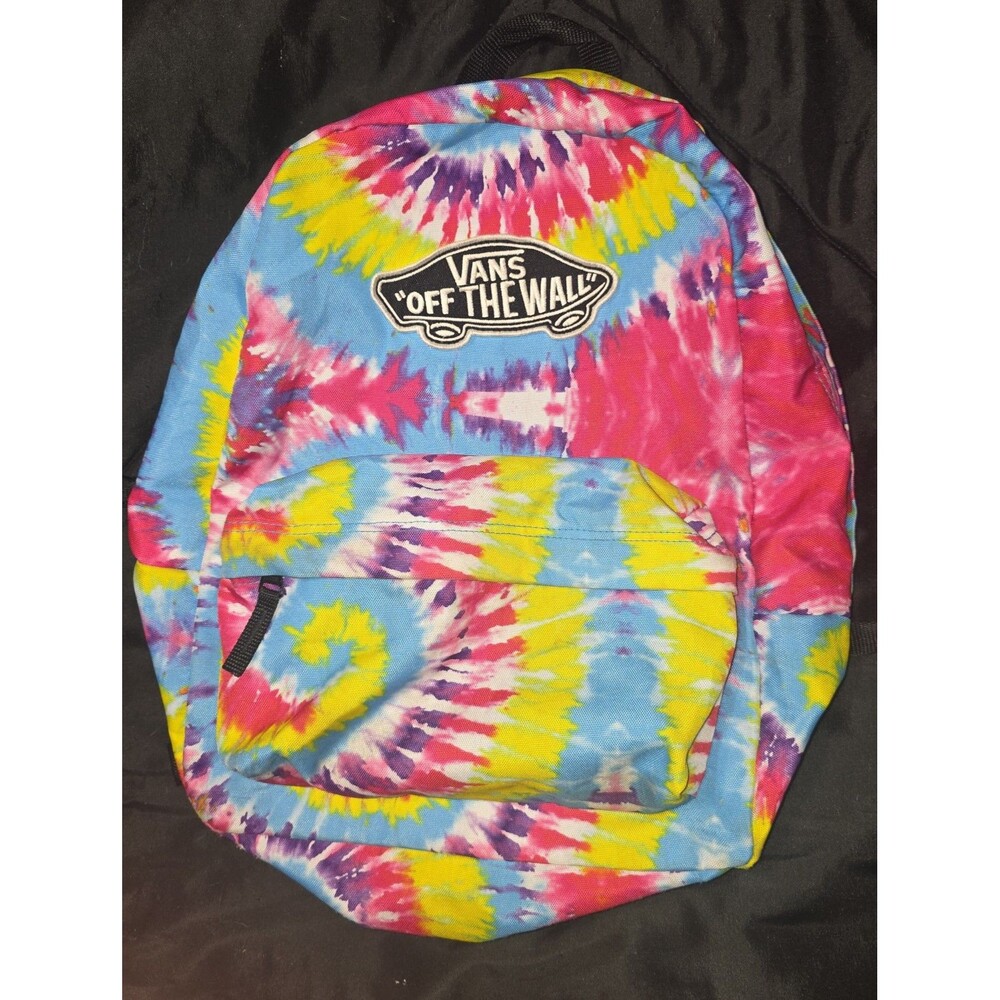 Vans Tie Dye off the wall full size Backpack bookbag tote purse bag!